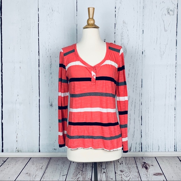 NORDSTROM || MICHAEL STARS Striped Top - Picture 1 of 7